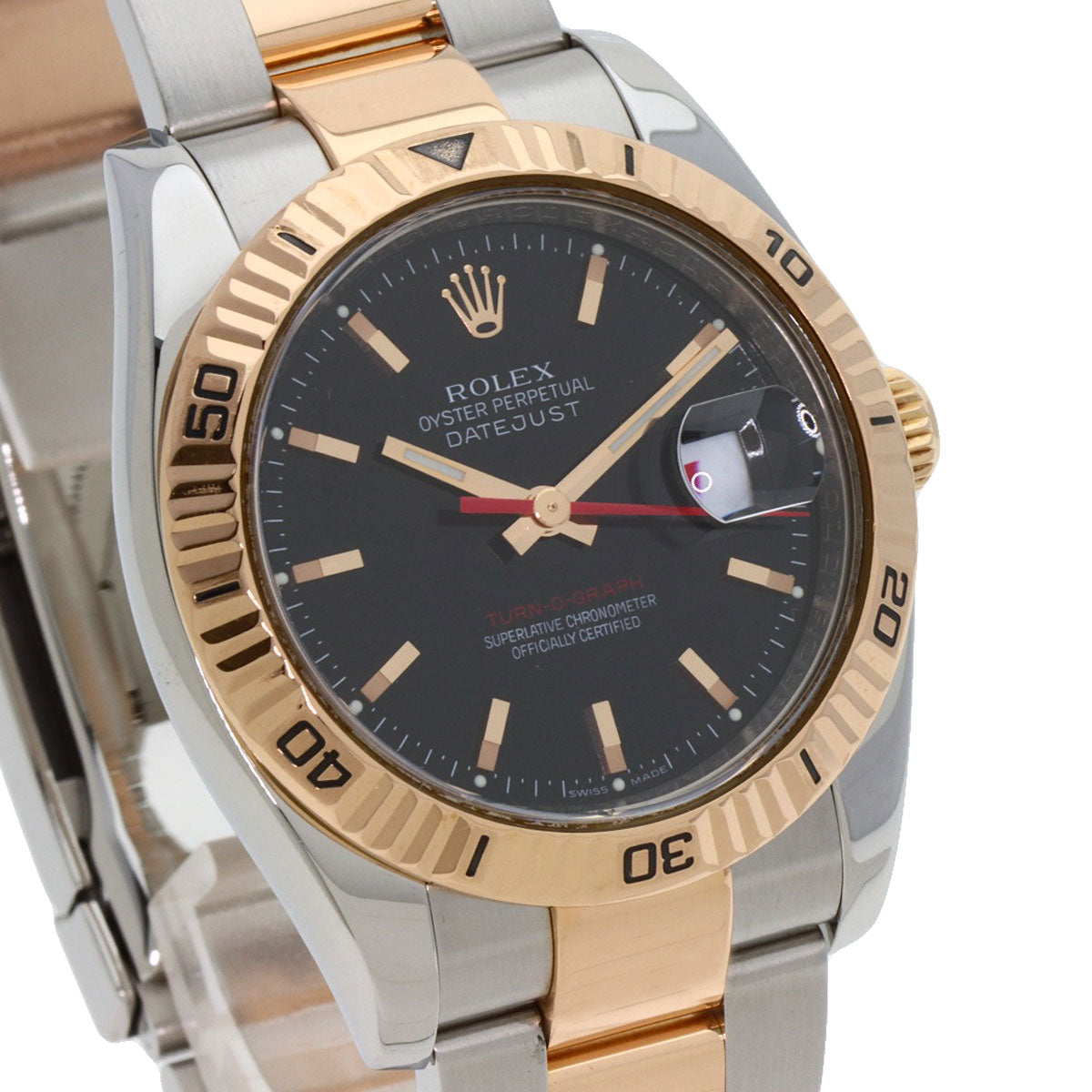 ROLEX ロレックス 116261 デイトジャスト ターノグラフ 腕時計 SS メンズ 中古