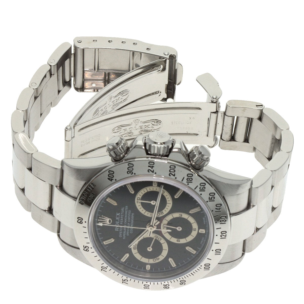 ROLEX ロレックス 16520 コスモグラフ デイトナ エルプリメロ 腕時計 SS メンズ 中古