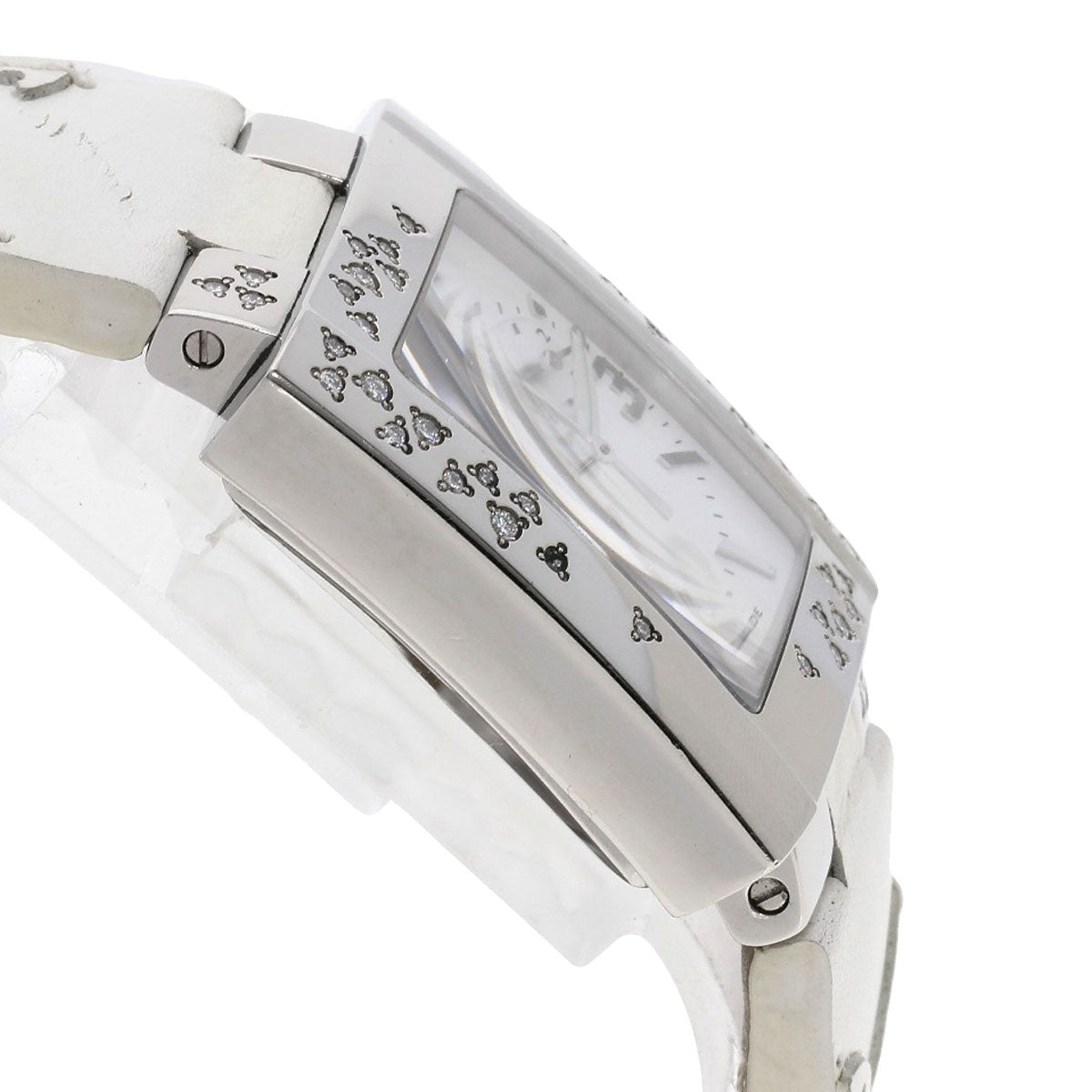 CHRISTIAN DIOR クリスチャンディオール D81-101 リヴァ ダイヤモンドベゼル 腕時計 SS レディース 中古