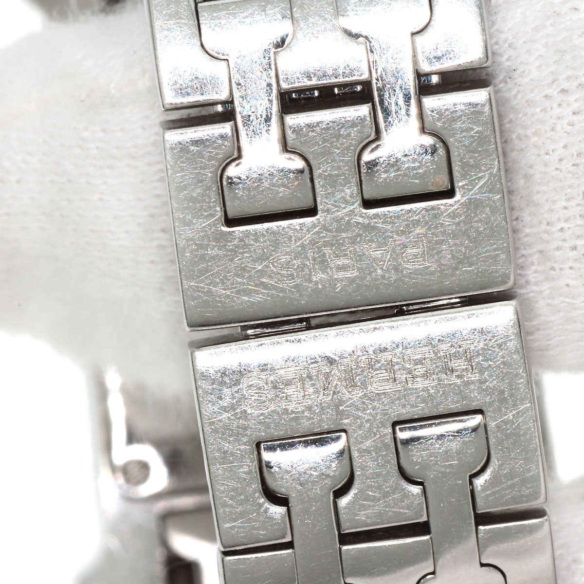 HERMES エルメス HH1.210 Hウォッチ ブルージーン 腕時計 SS レディース 中古