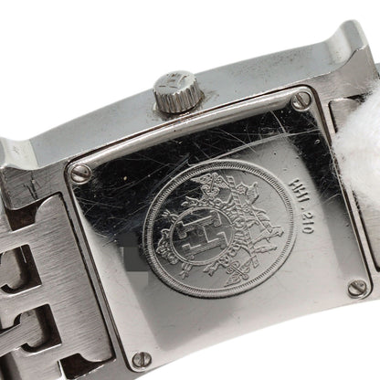 HERMES エルメス HH1.210 Hウォッチ ブルージーン 腕時計 SS レディース 中古
