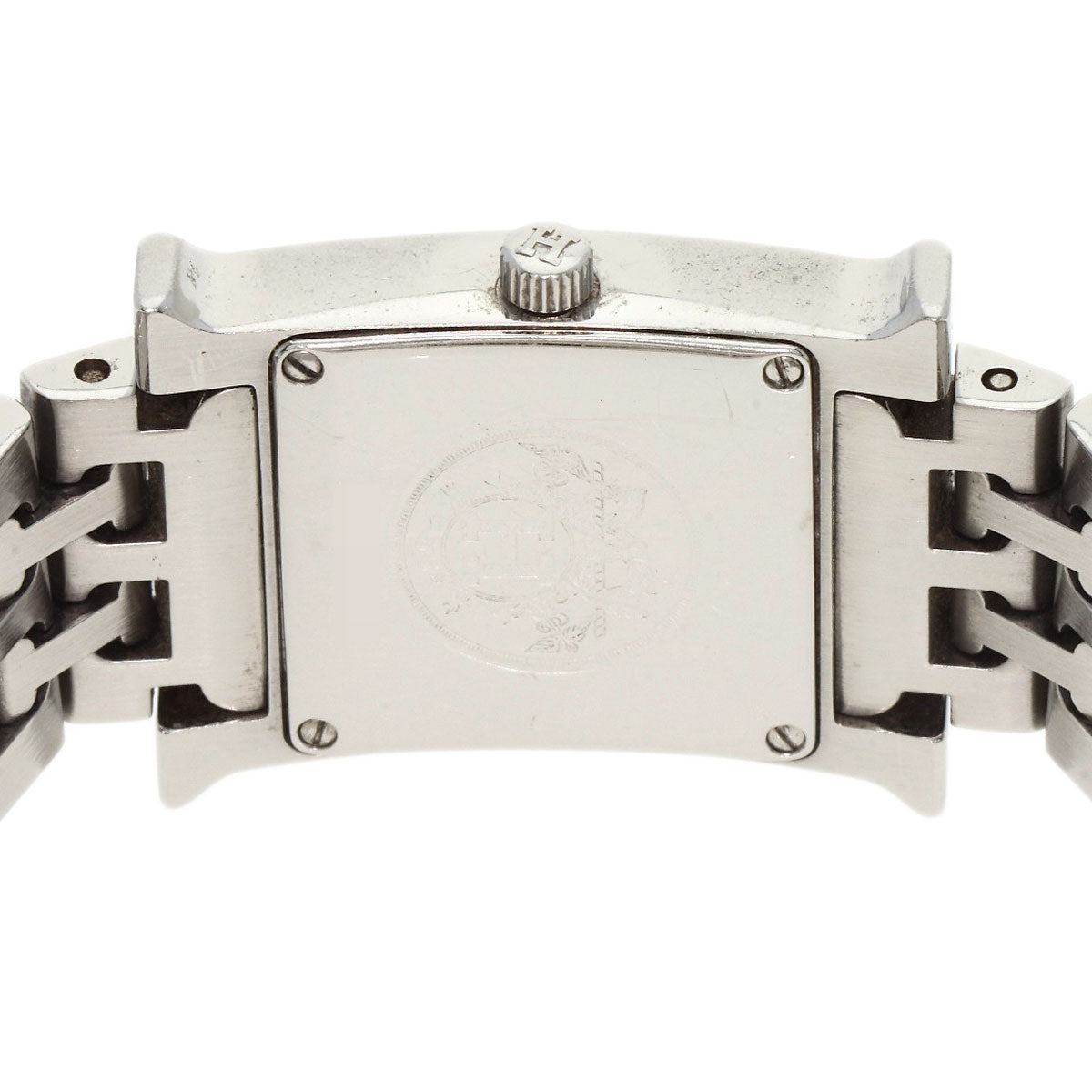 HERMES エルメス HH1.210 Hウォッチ ブルージーン 腕時計 SS レディース 中古