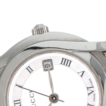GUCCI グッチ 5500L ラウンドフェイス 腕時計 SS レディース 中古