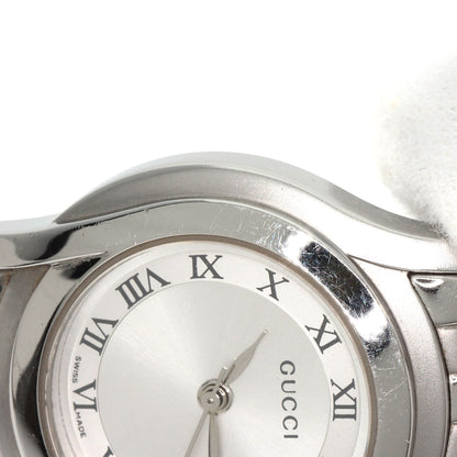 GUCCI グッチ 5500L ラウンドフェイス 腕時計 SS レディース 中古