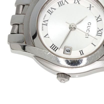 GUCCI グッチ 5500L ラウンドフェイス 腕時計 SS レディース 中古