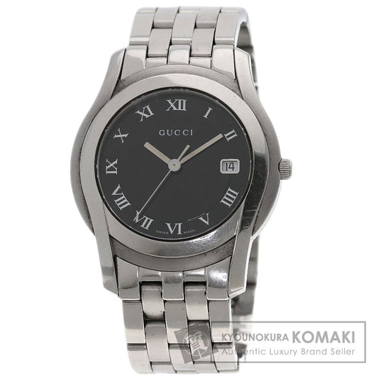 GUCCI グッチ 5500M ラウンドフェイス 腕時計 SS メンズ 中古