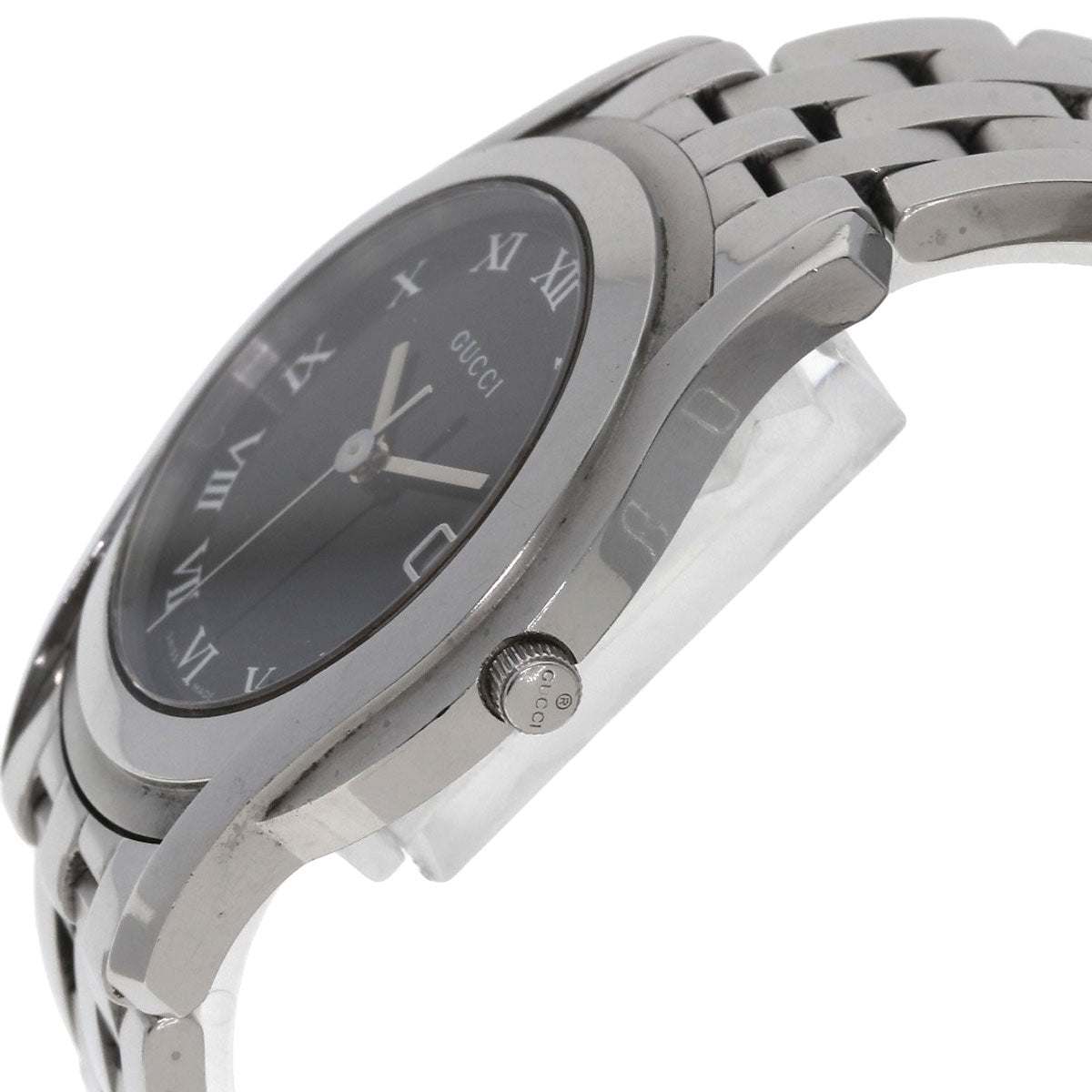 GUCCI グッチ 5500M ラウンドフェイス 腕時計 SS メンズ 中古