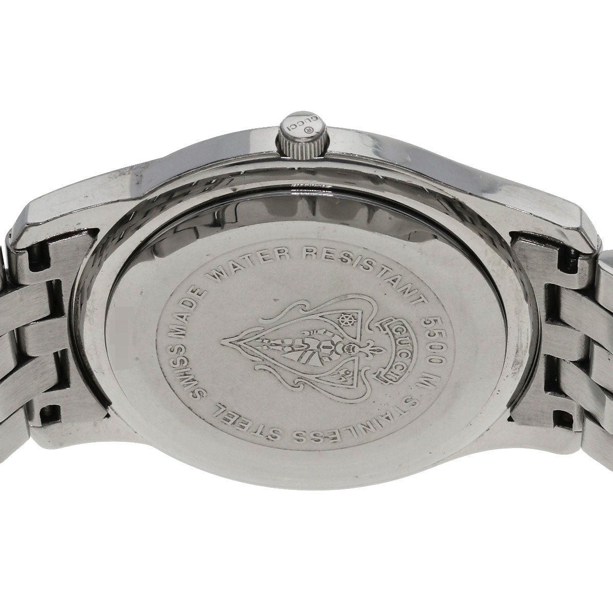 GUCCI グッチ 5500M ラウンドフェイス 腕時計 SS メンズ 中古