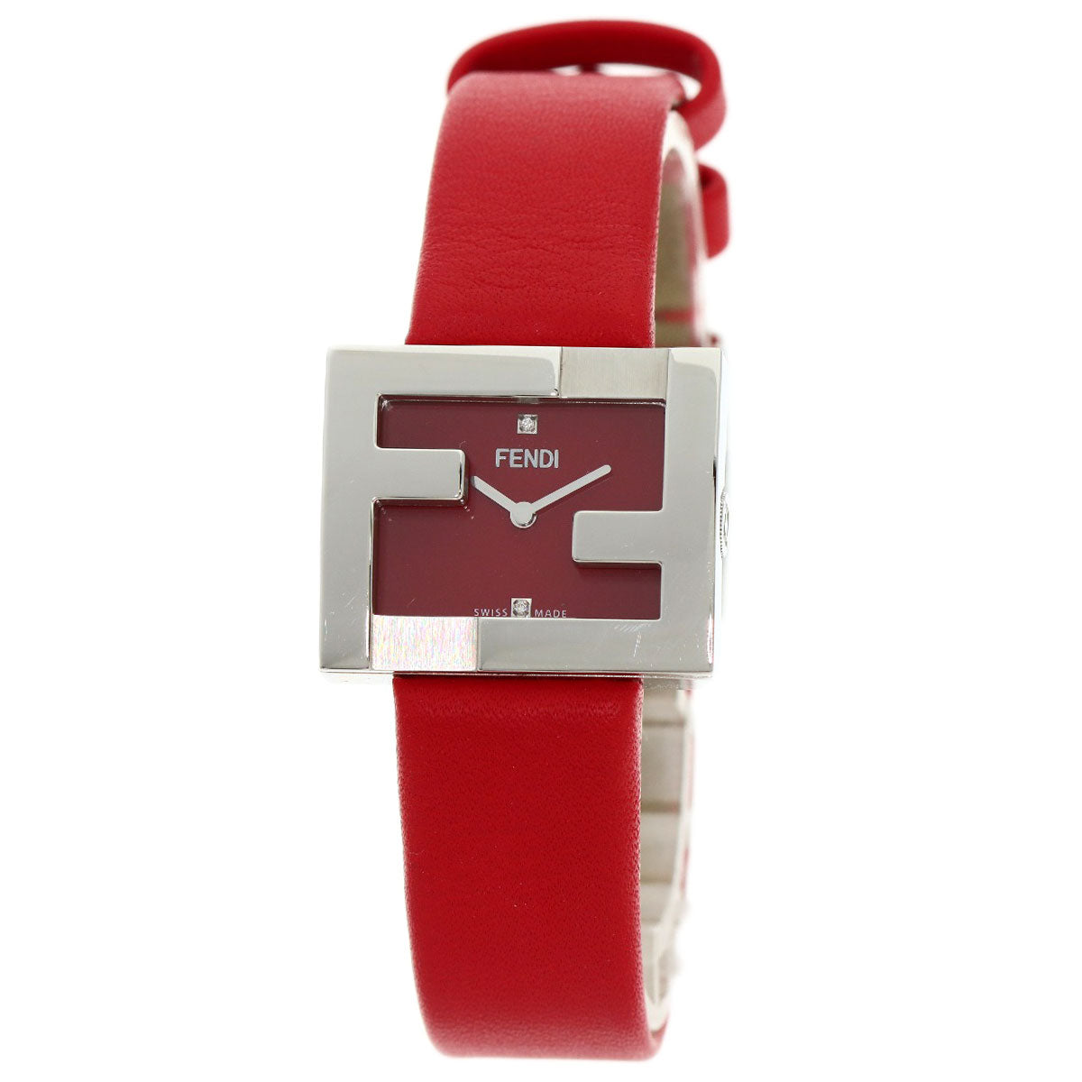 FENDI フェンディ F100101901 フェンディマニア 腕時計 SS レディース 中古