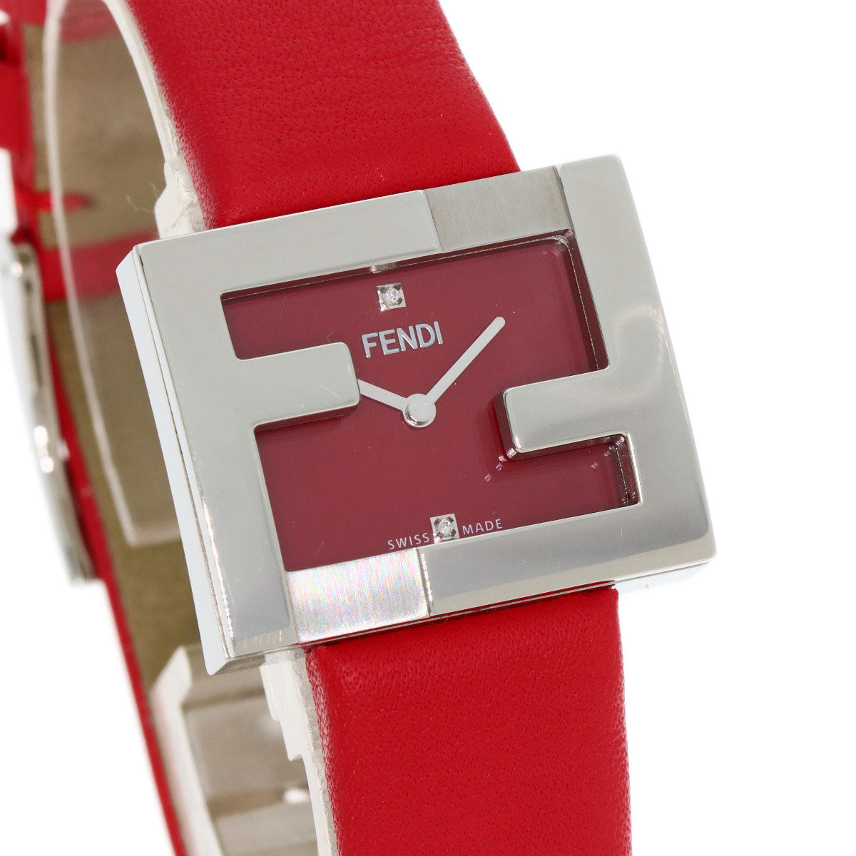 FENDI フェンディ F100101901 フェンディマニア 腕時計 SS レディース 中古