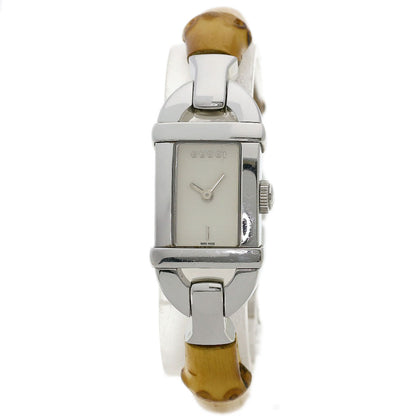 GUCCI グッチ 6800L バンブー 腕時計 SS レディース 中古