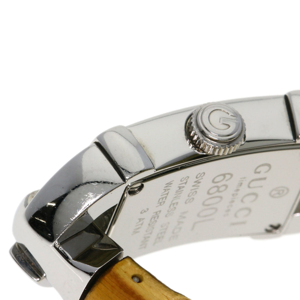 GUCCI グッチ 6800L バンブー 腕時計 SS レディース 中古