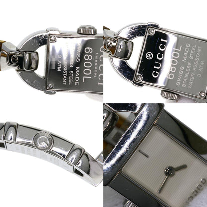 GUCCI グッチ 6800L バンブー 腕時計 SS レディース 中古