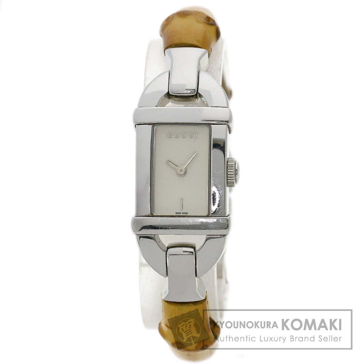 GUCCI グッチ 6800L バンブー 腕時計 SS レディース 中古