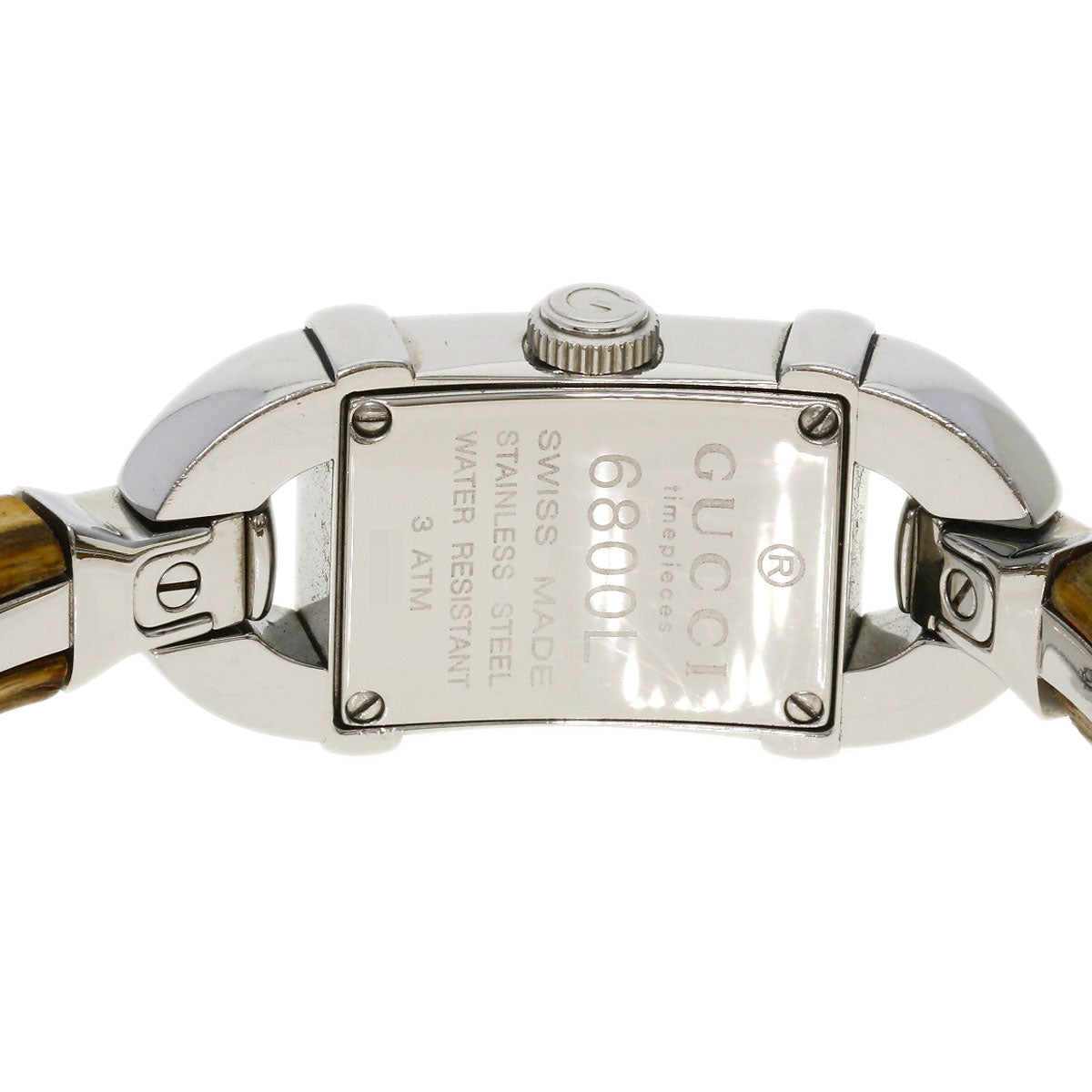 GUCCI グッチ 6800L バンブー 腕時計 SS レディース 中古