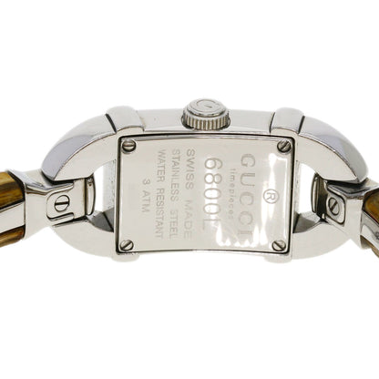 GUCCI グッチ 6800L バンブー 腕時計 SS レディース 中古