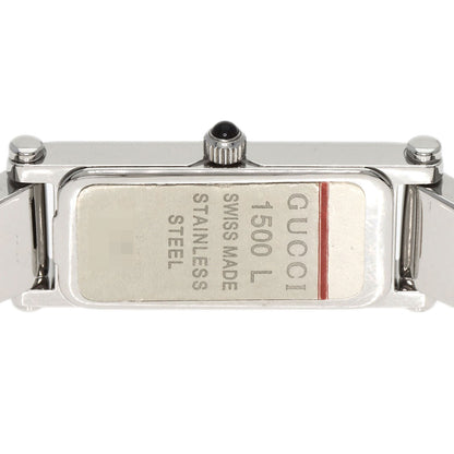 GUCCI グッチ 1500L スクエアフェイス 腕時計 SS レディース 中古