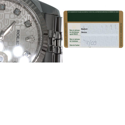 ロレックス 116234G デイトジャスト 10P ダイヤモンド 腕時計 中古 商品画像20