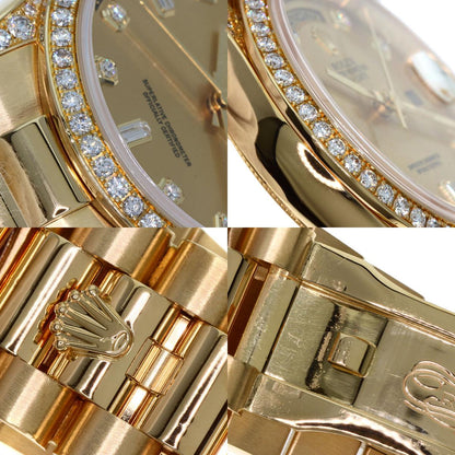 ROLEX ロレックス 118388A デイデイト 10P ダイヤモンド 腕時計 K18YG メンズ 中古