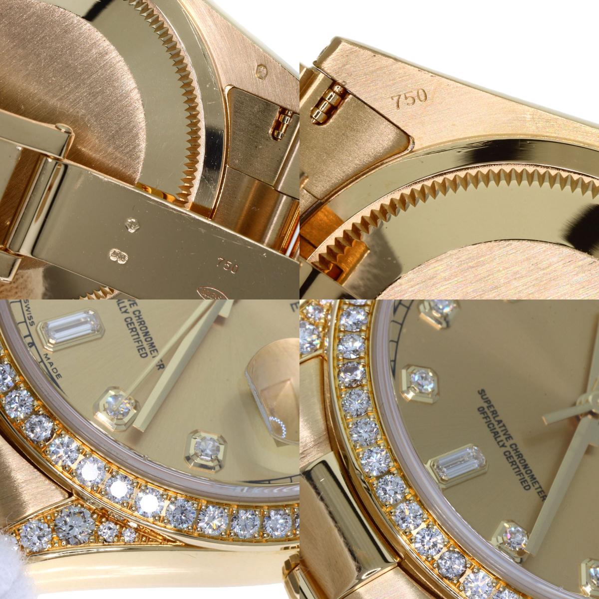 ROLEX ロレックス 118388A デイデイト 10P ダイヤモンド 腕時計 K18YG メンズ 中古