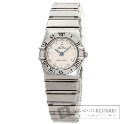 OMEGA オメガ コンステレーション フラットベゼル 腕時計 SS レディース 中古