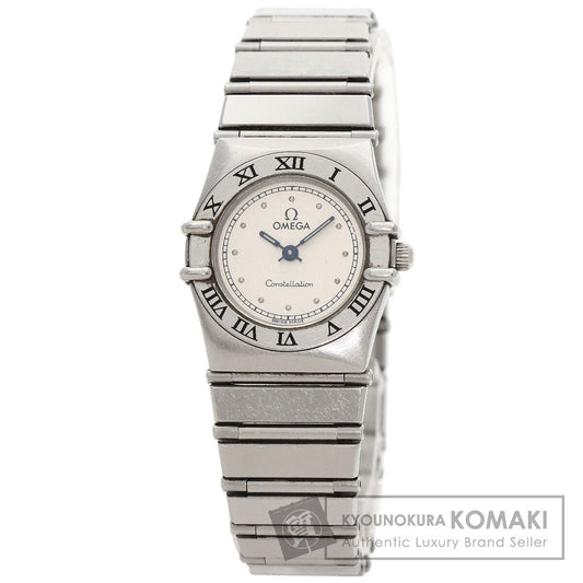 OMEGA オメガ コンステレーション フラットベゼル 腕時計 SS レディース 中古