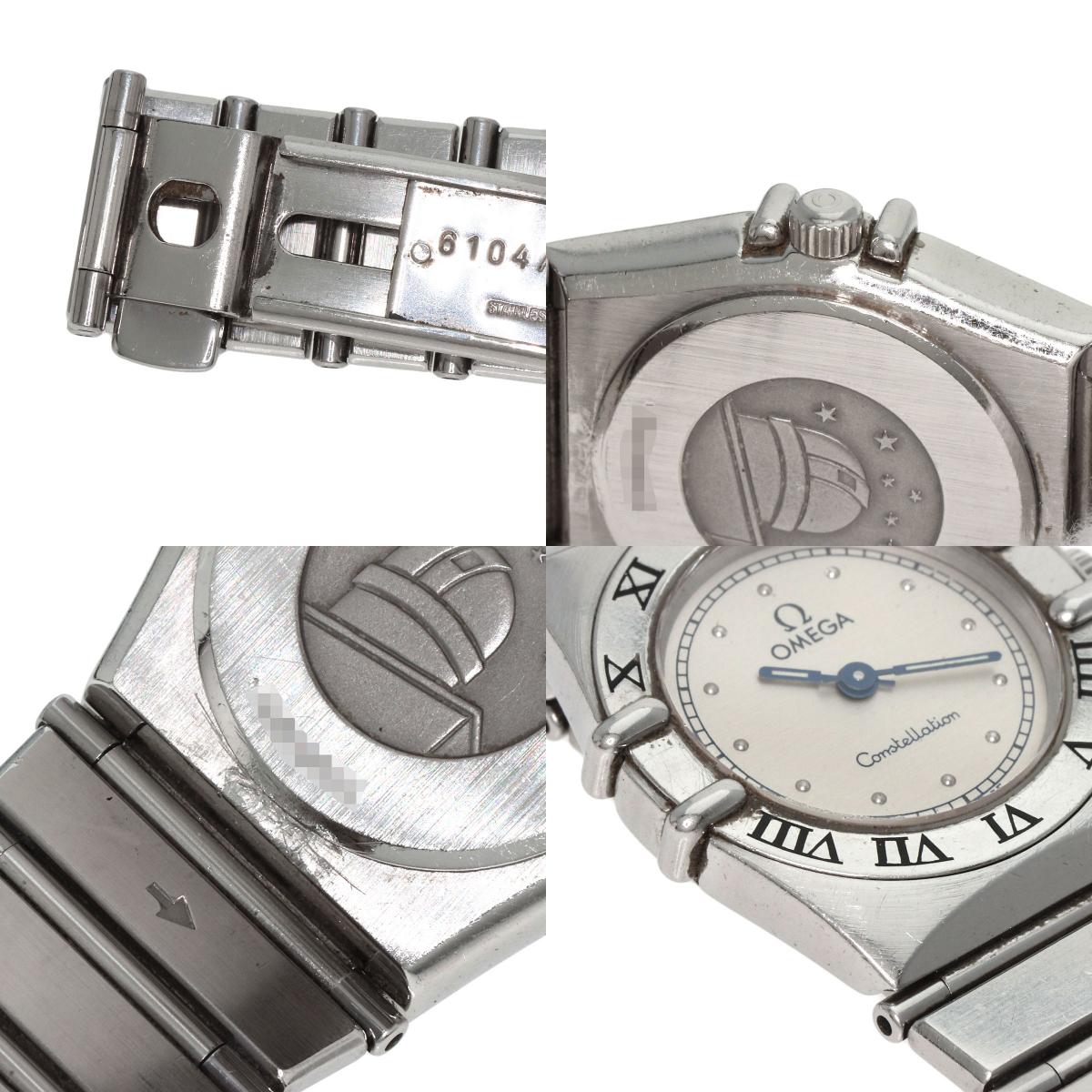 OMEGA オメガ コンステレーション フラットベゼル 腕時計 SS レディース 中古