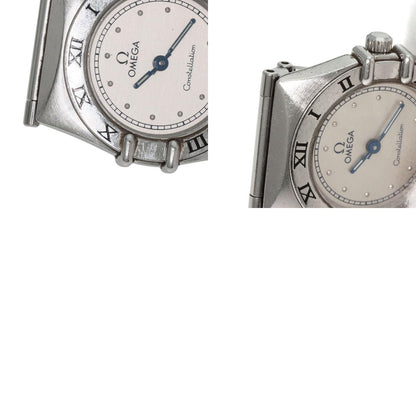 OMEGA オメガ コンステレーション フラットベゼル 腕時計 SS レディース 中古