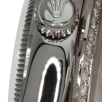 ROLEX ロレックス 179384G デイトジャスト 10P ダイヤモンド 腕時計 SS レディース 中古