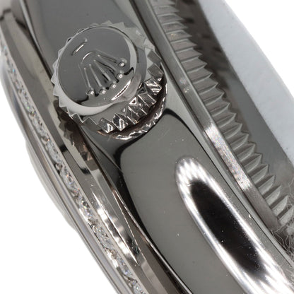 ROLEX ロレックス 179384G デイトジャスト 10P ダイヤモンド 腕時計 SS レディース 中古