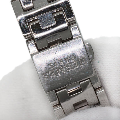 HERMES エルメス CL4.210 クリッパー ナクレ 新型バックル 腕時計 SS レディース 中古