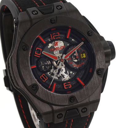 HUBLOT ウブロ 402.QU.0113.WR ビッグバン ウニコ フェラーリ カーボン 世界500本限定 腕時計 カーボン メンズ 中古