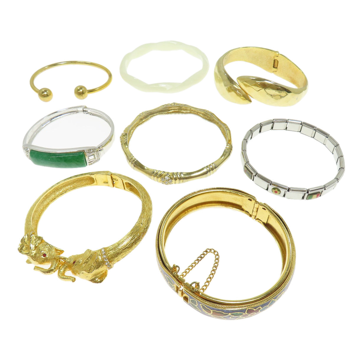 SELECT JEWELRY セレクトジュエリー 8点セット ブレスレット バングル ブレスレット 金属製 レディース 中古