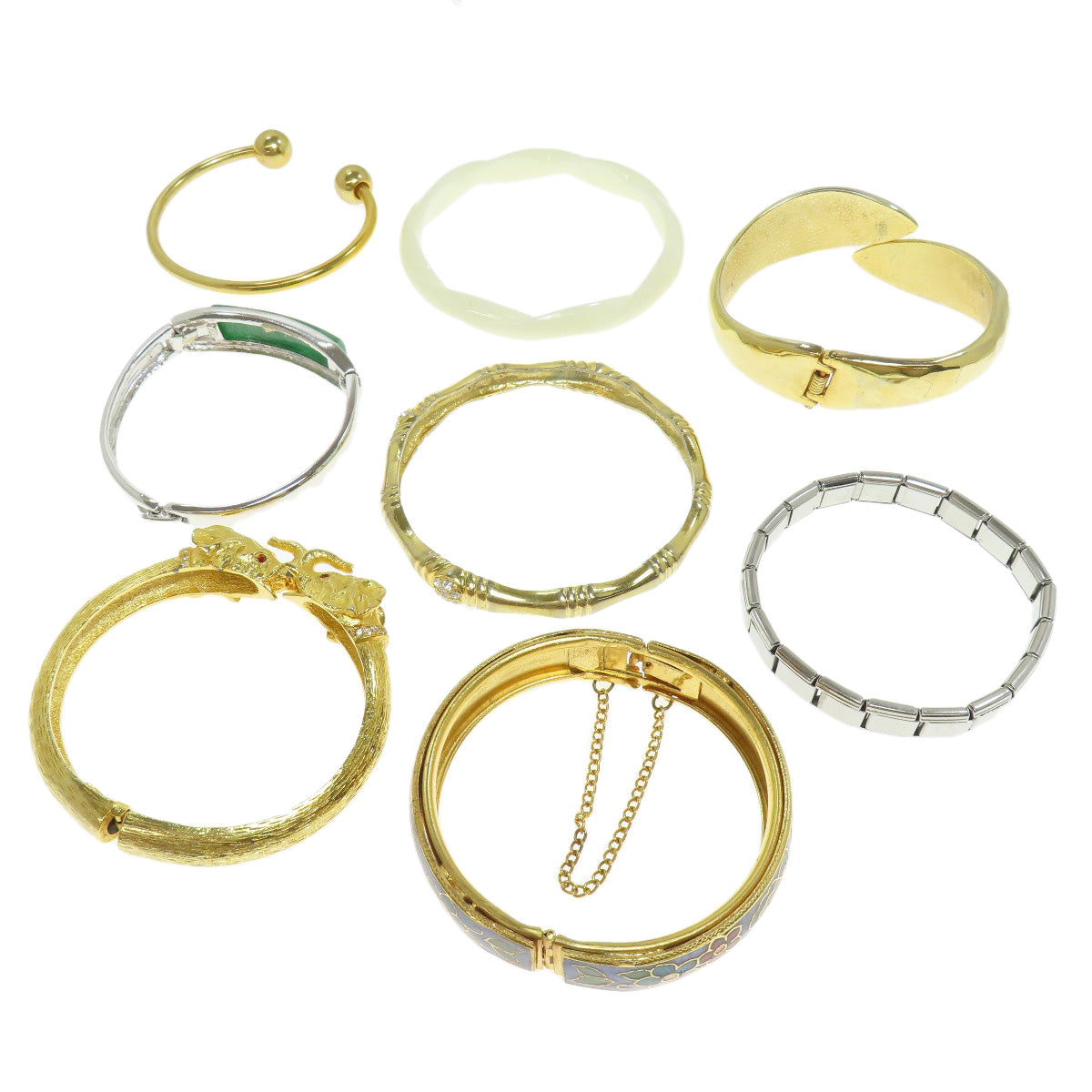 SELECT JEWELRY セレクトジュエリー 8点セット ブレスレット バングル ブレスレット 金属製 レディース 中古