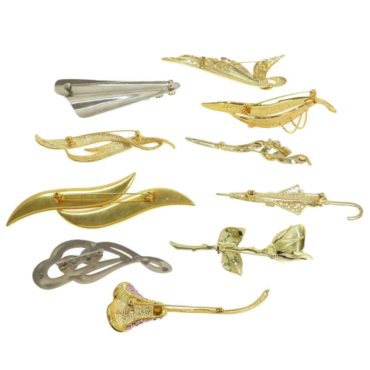 SELECT JEWELRY セレクトジュエリー ブローチ 10個セット ブローチ 金属製 レディース 中古