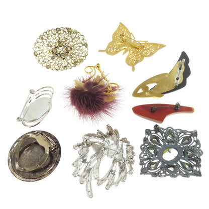 SELECT JEWELRY セレクトジュエリー 9点セット ブローチ ブローチ 金属製 レディース 中古