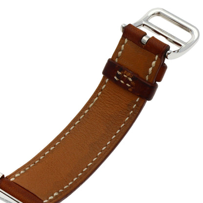HERMES エルメス HH1.210 Hウォッチ ドゥブルトゥール 腕時計 SS レディース 中古