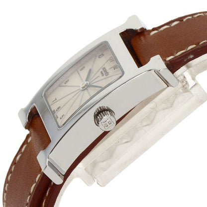 HERMES エルメス HH1.210 Hウォッチ ドゥブルトゥール 腕時計 SS レディース 中古