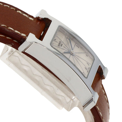 HERMES エルメス HH1.210 Hウォッチ ドゥブルトゥール 腕時計 SS レディース 中古