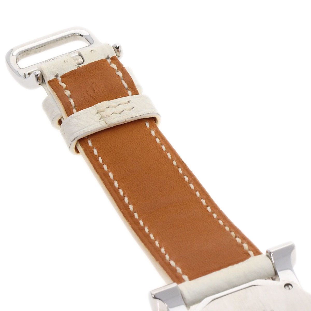 HERMES エルメス HR1.510 Hウォッチ ロンド 腕時計 SS レディース 中古