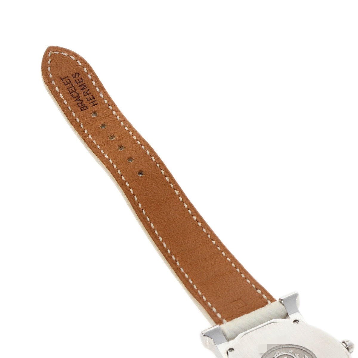 HERMES エルメス HR1.510 Hウォッチ ロンド 腕時計 SS レディース 中古
