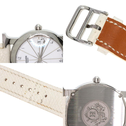 HERMES エルメス HR1.510 Hウォッチ ロンド 腕時計 SS レディース 中古