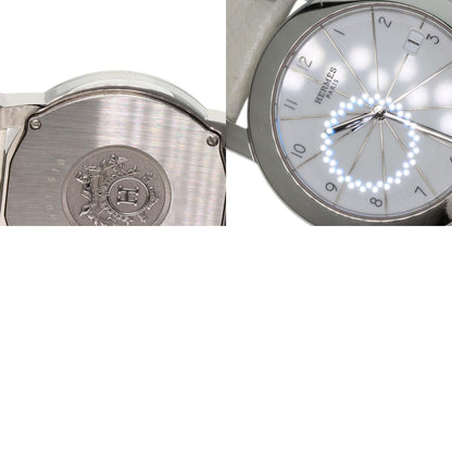 HERMES エルメス HR1.510 Hウォッチ ロンド 腕時計 SS レディース 中古