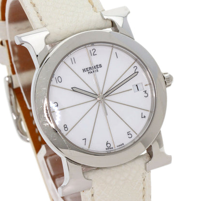 HERMES エルメス HR1.510 Hウォッチ ロンド 腕時計 SS レディース 中古