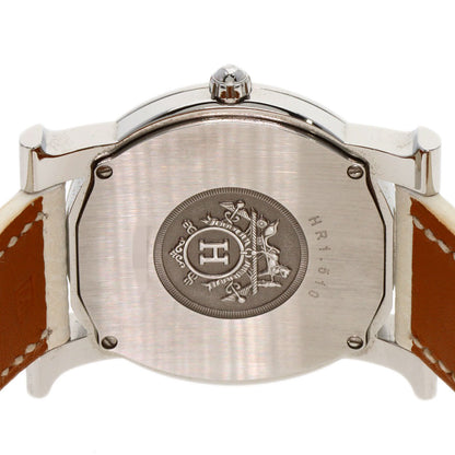 HERMES エルメス HR1.510 Hウォッチ ロンド 腕時計 SS レディース 中古