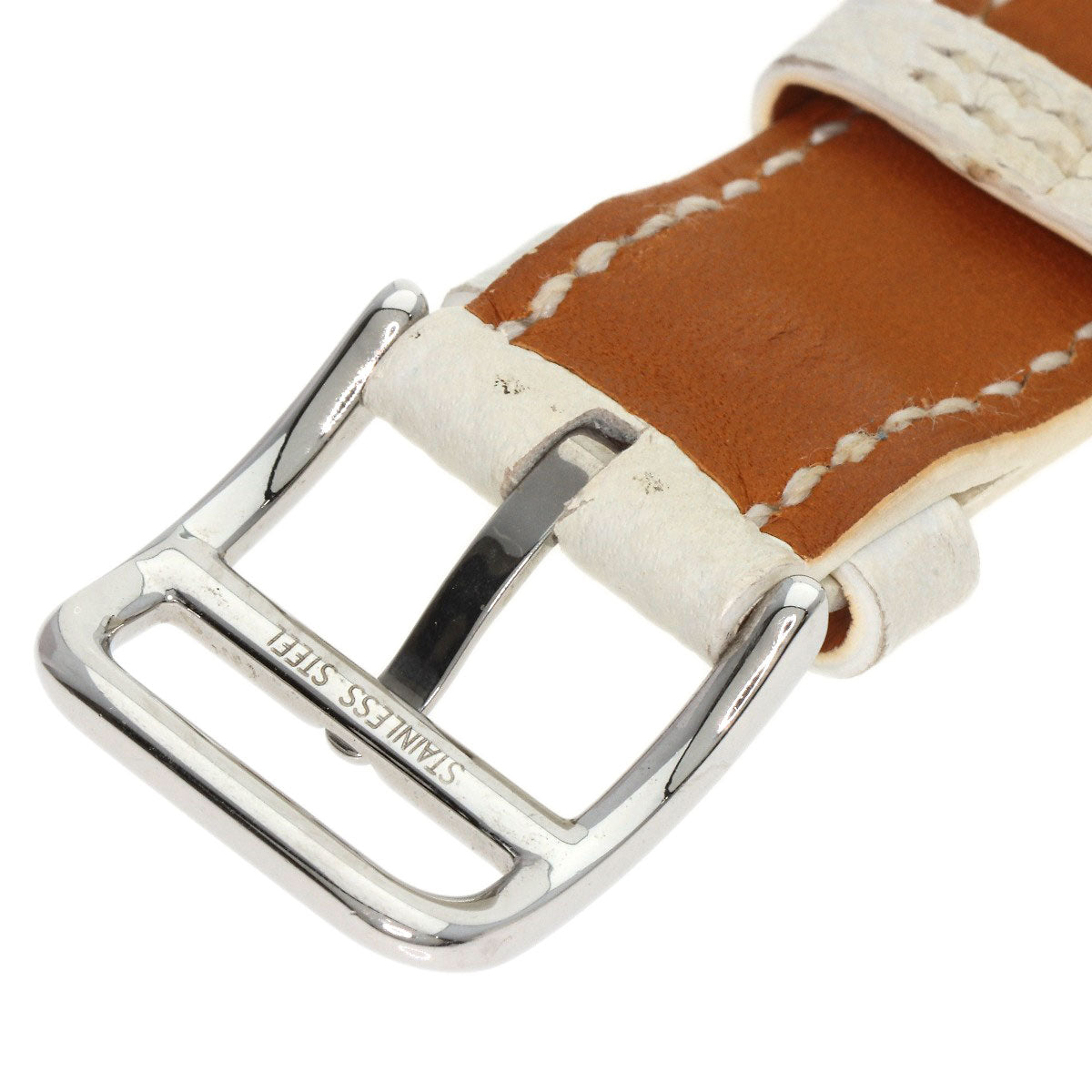 HERMES エルメス HR1.510 Hウォッチ ロンド 腕時計 SS レディース 中古