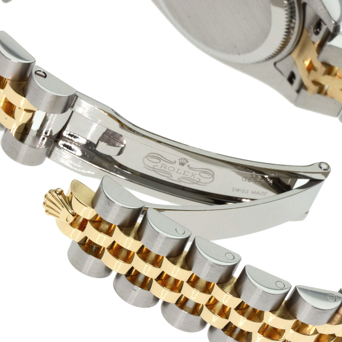 ROLEX ロレックス 179173G デイトジャスト 10P ダイヤモンド 腕時計 SS レディース 中古