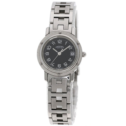 HERMES エルメス CL4.210 クリッパー 腕時計 SS レディース 中古
