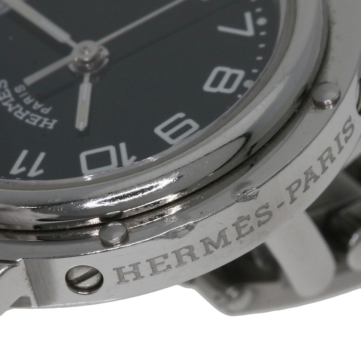 HERMES エルメス CL4.210 クリッパー 腕時計 SS レディース 中古