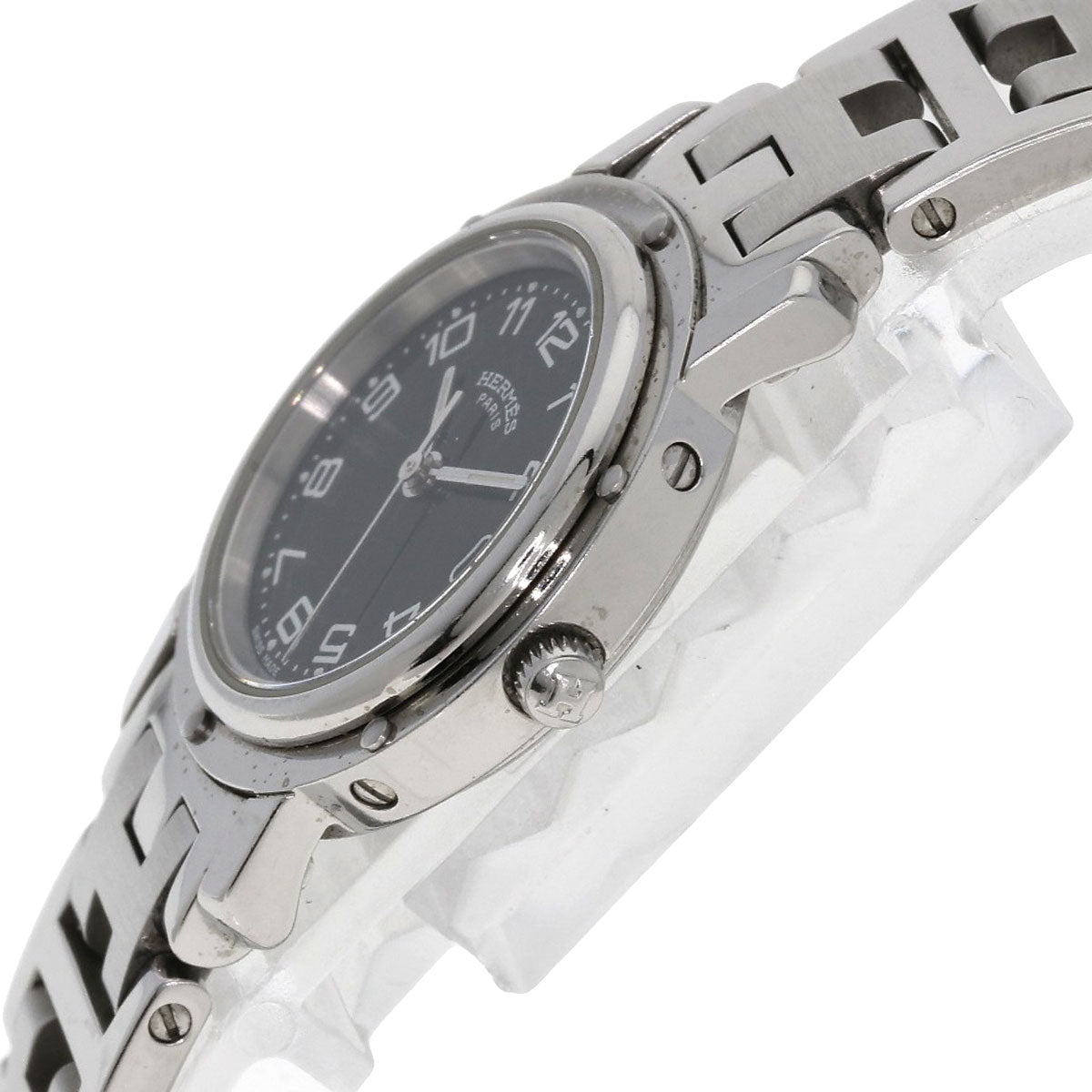 HERMES エルメス CL4.210 クリッパー 腕時計 SS レディース 中古